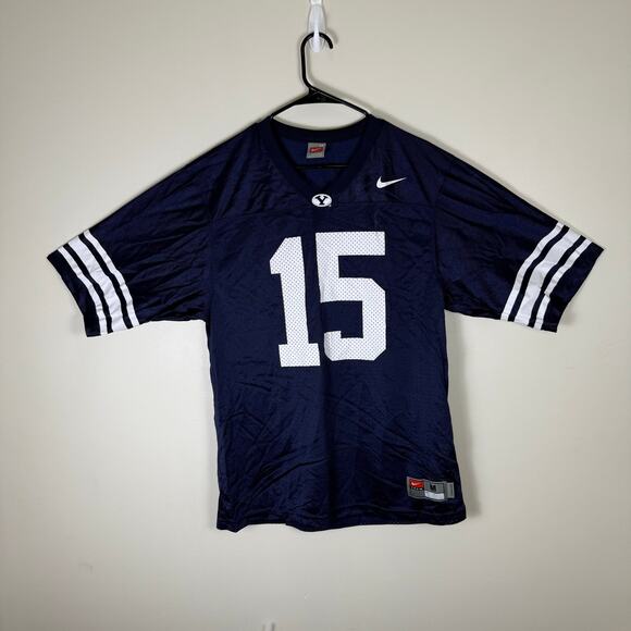 Nike Other - Vintage Y2K Nike Team BYU streetwear football blank jersey #15 mens Medium